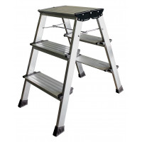 Двостороння стремянка KRAUSE Treppo 2x3 сходинки