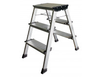 Двостороння стремянка KRAUSE Treppo 2x3 сходинки