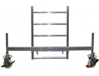 У зібраному стані вишка-тура легко переміщається на базовій телескопічній траверсі (1,9 метра)   
